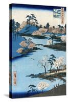 Japan: Hachiman Shrine, 1857-Ando Hiroshige-Stretched Canvas