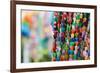 Japan Hiroshima Peace Memorial Park Colorful Paper Cranes Close-Up-Nosnibor137-Framed Photographic Print