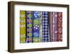 Japan, Honshu island, Kyoto, decorative Washi rice papers on display in store-Merrill Images-Framed Photographic Print