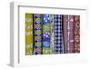 Japan, Honshu island, Kyoto, decorative Washi rice papers on display in store-Merrill Images-Framed Photographic Print