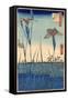 Japan: Iris Garden, 1857-Ando Hiroshige-Framed Stretched Canvas