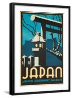 Japan Japanese Government Railways Poster-P. Irwin Brown-Framed Giclee Print