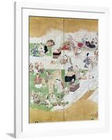 Japan: Kabuki, C. 1680-Hishkawa Moronobu-Framed Giclee Print