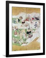 Japan: Kabuki, C. 1680-Hishkawa Moronobu-Framed Giclee Print