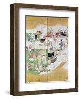 Japan: Kabuki, C. 1680-Hishkawa Moronobu-Framed Giclee Print