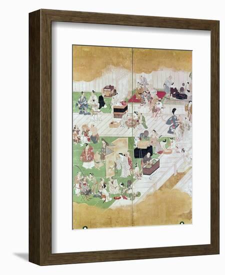 Japan: Kabuki, C. 1680-Hishkawa Moronobu-Framed Giclee Print