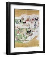 Japan: Kabuki, C. 1680-Hishkawa Moronobu-Framed Giclee Print