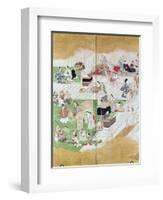 Japan: Kabuki, C. 1680-Hishkawa Moronobu-Framed Giclee Print