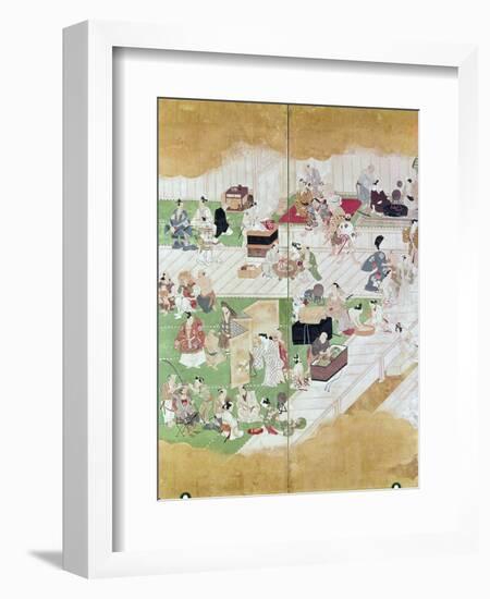 Japan: Kabuki, C. 1680-Hishkawa Moronobu-Framed Giclee Print
