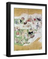 Japan: Kabuki, C. 1680-Hishkawa Moronobu-Framed Giclee Print