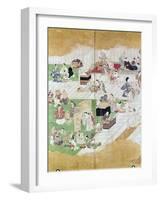 Japan: Kabuki, C. 1680-Hishkawa Moronobu-Framed Giclee Print