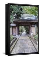 Japan, Kanagawa, Kamakura, Hokokuji Temple Entrance-Rob Tilley-Framed Stretched Canvas