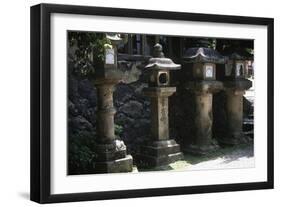 Japan, Kansai, Nara, Kasuga Taisha Grand Shrine, Lanterns-null-Framed Giclee Print