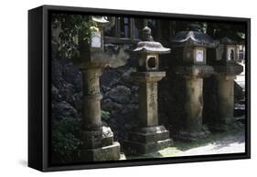 Japan, Kansai, Nara, Kasuga Taisha Grand Shrine, Lanterns-null-Framed Stretched Canvas