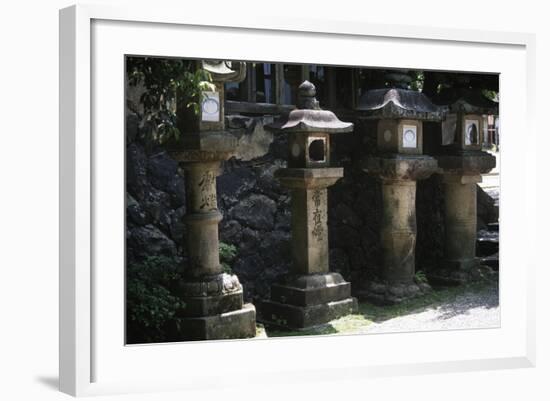 Japan, Kansai, Nara, Kasuga Taisha Grand Shrine, Lanterns-null-Framed Giclee Print