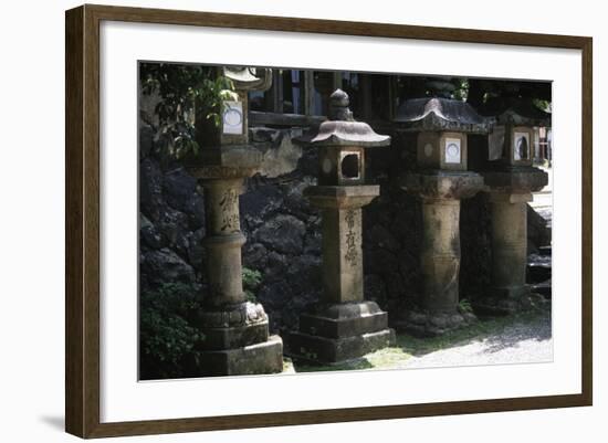 Japan, Kansai, Nara, Kasuga Taisha Grand Shrine, Lanterns-null-Framed Giclee Print