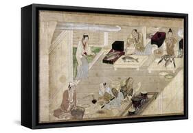 Japan: Kitchen, C. 1375-null-Framed Stretched Canvas