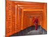 Japan, Kyoto, Fushimi Inari Taisha Shrine, Tunnel of Torii Gates-Steve Vidler-Mounted Photographic Print