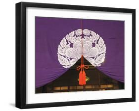 Japan, Kyoto, Higashi-Honganji Temple, Detail of Curtain Screen-Steve Vidler-Framed Photographic Print