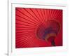 Japan, Kyoto, Higashiyama, Japanese Red Umbrella-Steve Vidler-Framed Photographic Print