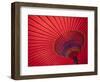 Japan, Kyoto, Higashiyama, Japanese Red Umbrella-Steve Vidler-Framed Photographic Print