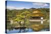 Japan, Kyoto, Kinkaku-Ji, -The Golden Pavilion Officially Named Rokuon-Ji-Jane Sweeney-Stretched Canvas