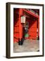Japan, Kyoto. The entrance to Fushimi-Inari-Taisha Shrine.-Dennis Flaherty-Framed Photographic Print