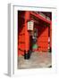 Japan, Kyoto. The entrance to Fushimi-Inari-Taisha Shrine.-Dennis Flaherty-Framed Photographic Print