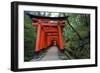 Japan, Kyoto. Torii Gates in the Fushimi-Inari-Taisha Shinto Shrine.-Dennis Flaherty-Framed Photographic Print