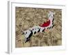 Japan Map Flag on Japanese Yen Illustration-fintastique-Framed Photographic Print