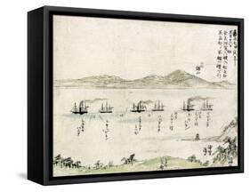 Japan: Matthew Perry, 1854-null-Framed Stretched Canvas