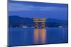 Japan, Miyajima, Itsukushima Shrine, Twilight Floating Torii Gate-Rob Tilley-Mounted Photographic Print