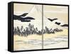 Japan: Mount Fuji-Katsushika Hokusai-Framed Stretched Canvas