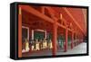 Japan, Nara. Hanging lanterns at Kasuga Taisha Shrine built in 768 AD.-Dennis Flaherty-Framed Stretched Canvas