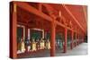 Japan, Nara. Hanging lanterns at Kasuga Taisha Shrine built in 768 AD.-Dennis Flaherty-Stretched Canvas
