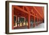 Japan, Nara. Hanging lanterns at Kasuga Taisha Shrine built in 768 AD.-Dennis Flaherty-Framed Photographic Print