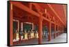 Japan, Nara. Hanging lanterns at Kasuga Taisha Shrine built in 768 AD.-Dennis Flaherty-Framed Stretched Canvas