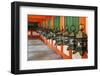 Japan, Nara. Hanging lanterns at Kasuga Taisha Shrine built in 768 AD.-Dennis Flaherty-Framed Photographic Print