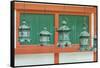 Japan, Nara, Kasuga Shrine Lanterns-Rob Tilley-Framed Stretched Canvas