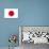 Japan National Flag Poster Print-null-Poster displayed on a wall