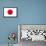 Japan National Flag Poster Print-null-Framed Poster displayed on a wall