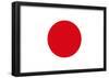 Japan National Flag Poster Print-null-Framed Poster