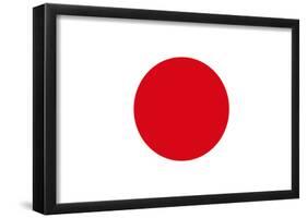 Japan National Flag Poster Print-null-Framed Poster