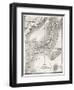 Japan Old Map. Created By Vuillemin And Erhard, Published On Le Tour Du Monde, Paris, 1860-marzolino-Framed Art Print