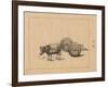 Japan: Oxcart-Kano-Framed Giclee Print