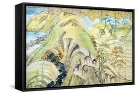 Japan: Painting-null-Framed Stretched Canvas