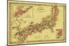 Japan - Panoramic Map-Lantern Press-Mounted Art Print