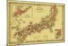 Japan - Panoramic Map-Lantern Press-Mounted Art Print