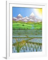 Japan Rice Paddy Field, 1997-Larry Smart-Framed Giclee Print