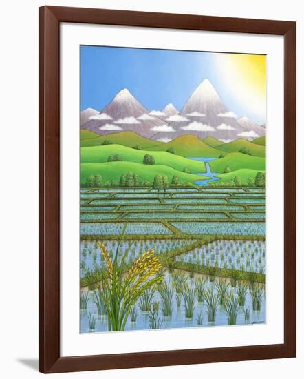 Japan Rice Paddy Field, 1997-Larry Smart-Framed Giclee Print